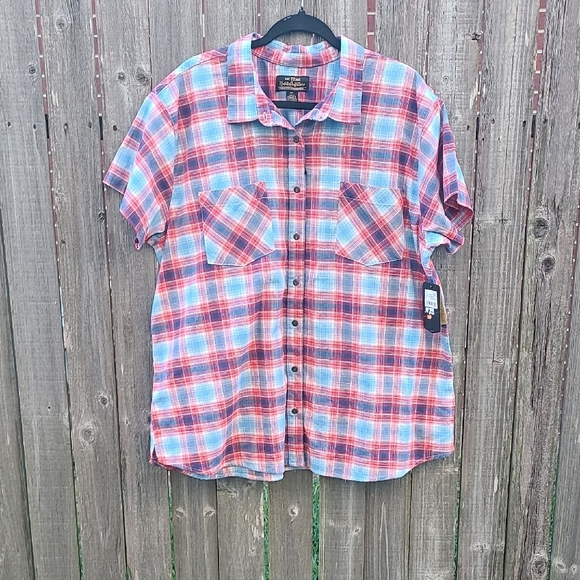 Noble Outfitters Tops - NOBLE OUTFITTERS Women's Plaid Shirt NWT Size XXL